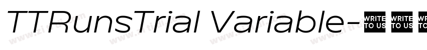 TTRunsTrial Variable字体转换